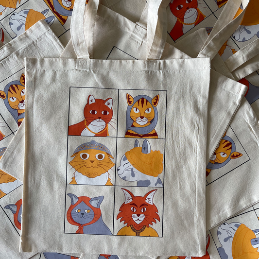 Heavy Canvas Tote Bag | The Cozy Cats Crew