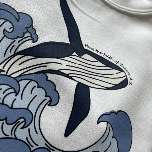 Crewneck Sweater Faithful Whale Have the Faith of Yunus AS | Youth Unisex Long Sleeves