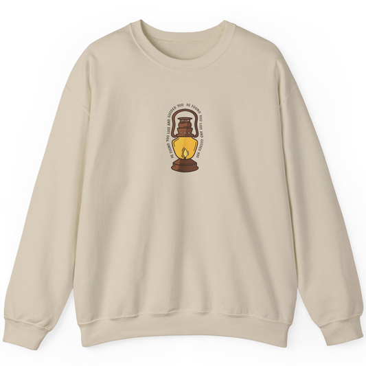Crewneck Sweater He Found You Lost and Guided You | Adult Unisex Long Sleeves